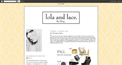 Desktop Screenshot of lolaandlace.blogspot.com