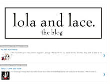 Tablet Screenshot of lolaandlace.blogspot.com