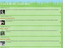 Tablet Screenshot of dayinthelifeelianagrace.blogspot.com