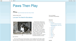 Desktop Screenshot of pawsthenplay.blogspot.com