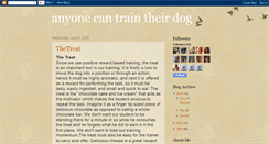 Desktop Screenshot of anyonecantraintheirdogbyartthedogguy.blogspot.com