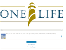 Tablet Screenshot of onelifecareer.blogspot.com