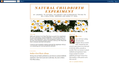 Desktop Screenshot of naturalchildbirthexperiment.blogspot.com