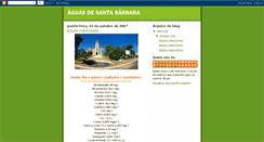 Desktop Screenshot of aguasdesantabarbaraspbr.blogspot.com