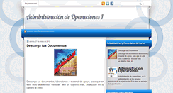 Desktop Screenshot of administraciondeoperaciones1.blogspot.com