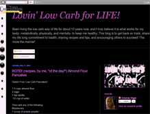 Tablet Screenshot of lovinlowcarbforlife.blogspot.com