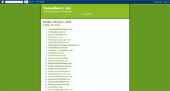 Desktop Screenshot of consultancylist.blogspot.com