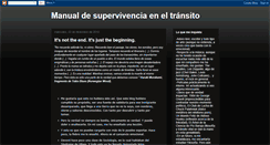 Desktop Screenshot of manualdesupervivenciaeneltrnsito.blogspot.com