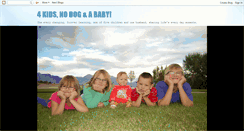 Desktop Screenshot of 4kidsnodog.blogspot.com