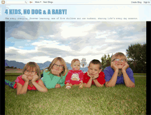 Tablet Screenshot of 4kidsnodog.blogspot.com