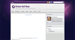Desktop Screenshot of kristenbell-nude.blogspot.com