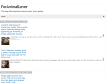 Tablet Screenshot of dailyanimallover.blogspot.com