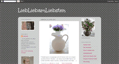 Desktop Screenshot of liebliebamliebsten.blogspot.com