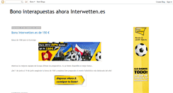 Desktop Screenshot of bonointerapuestas.blogspot.com