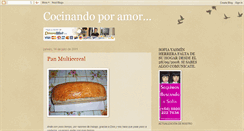 Desktop Screenshot of cocinandoporamor.blogspot.com