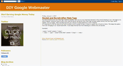 Desktop Screenshot of googlewebmasterdiy.blogspot.com