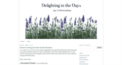 Desktop Screenshot of delightinginthedays.blogspot.com