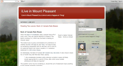 Desktop Screenshot of iliveinmountpleasant.blogspot.com