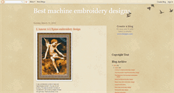 Desktop Screenshot of bestmachineembroiderydesigns.blogspot.com