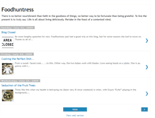 Tablet Screenshot of foodhuntress.blogspot.com