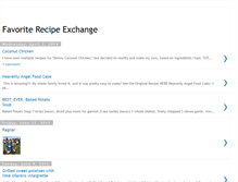 Tablet Screenshot of favoriterecipeexchange.blogspot.com