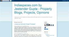 Desktop Screenshot of indiaspaces.blogspot.com