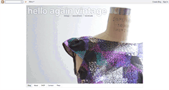 Desktop Screenshot of helloagainvintage.blogspot.com