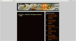 Desktop Screenshot of gastronomiaevoce.blogspot.com