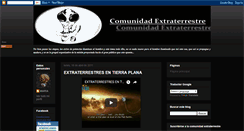 Desktop Screenshot of comunidadextraterrestre.blogspot.com