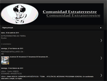 Tablet Screenshot of comunidadextraterrestre.blogspot.com