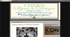 Desktop Screenshot of cherssignsbydesign.blogspot.com