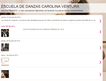 Tablet Screenshot of escueladedanzascarolinaventura.blogspot.com