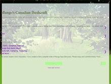 Tablet Screenshot of canadianbushcraft.blogspot.com