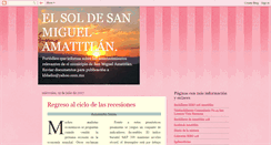 Desktop Screenshot of periodicoelsoldeamatitlan.blogspot.com