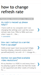 Mobile Screenshot of howtochangerefreshrate.blogspot.com