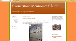 Desktop Screenshot of cornerstonemennonite.blogspot.com