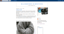 Desktop Screenshot of blackbunnyisknitting.blogspot.com