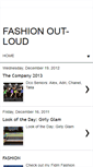 Mobile Screenshot of fashionout-loud.blogspot.com