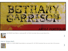 Tablet Screenshot of bethanygarrisonartist.blogspot.com