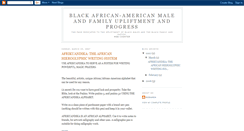 Desktop Screenshot of blackafricanamericanmale.blogspot.com