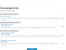 Tablet Screenshot of browsergamedev.blogspot.com
