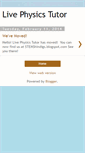 Mobile Screenshot of livephysicstutor.blogspot.com