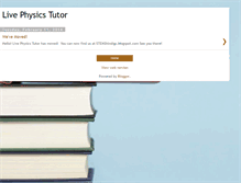 Tablet Screenshot of livephysicstutor.blogspot.com