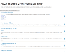 Tablet Screenshot of esclerosismultiplecolombia.blogspot.com
