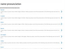 Tablet Screenshot of name-pronunciation.blogspot.com