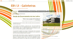 Desktop Screenshot of eb1galinheiras.blogspot.com