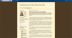 Desktop Screenshot of confessionsofafirsttimenovelist.blogspot.com