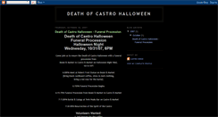 Desktop Screenshot of deathofcastrohalloween.blogspot.com