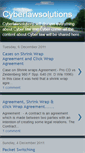 Mobile Screenshot of cyberlawsolutions.blogspot.com
