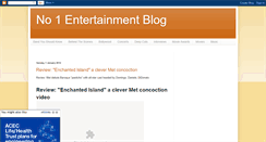 Desktop Screenshot of no-1-entertainment-blog.blogspot.com